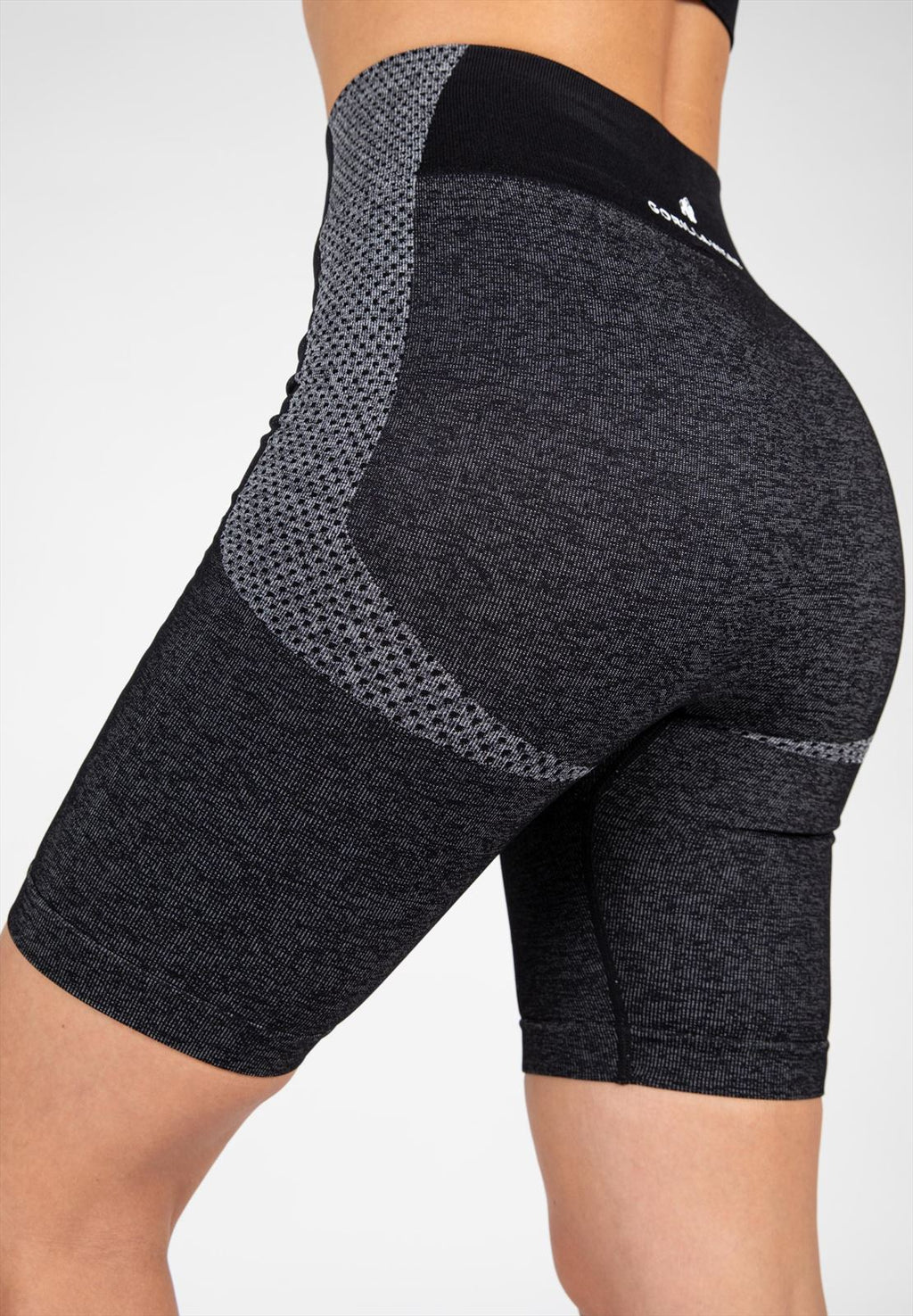 Gorilla Wear Selah Seamless Cycling Shorts - Zwart