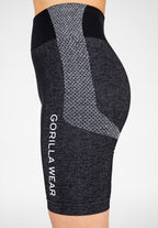 Gorilla Wear Selah Seamless Cycling Shorts - Zwart