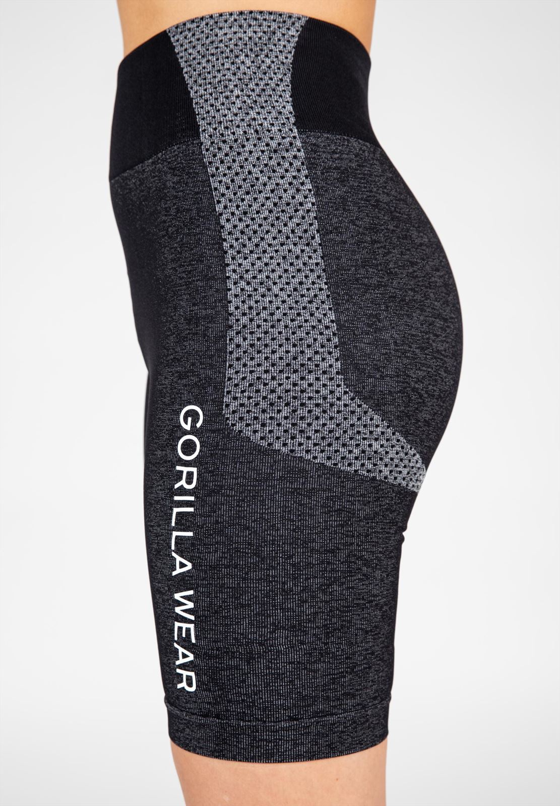 Gorilla Wear Selah Seamless Cycling Shorts - Zwart