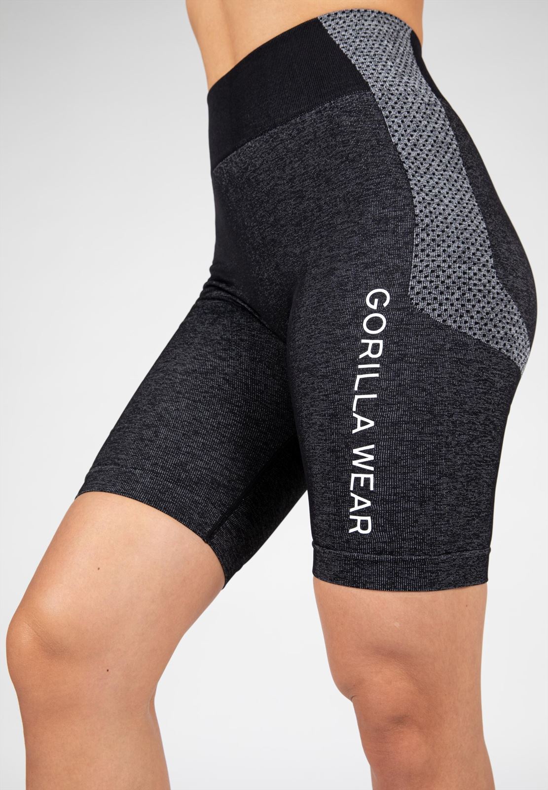 Gorilla Wear Selah Seamless Cycling Shorts - Zwart