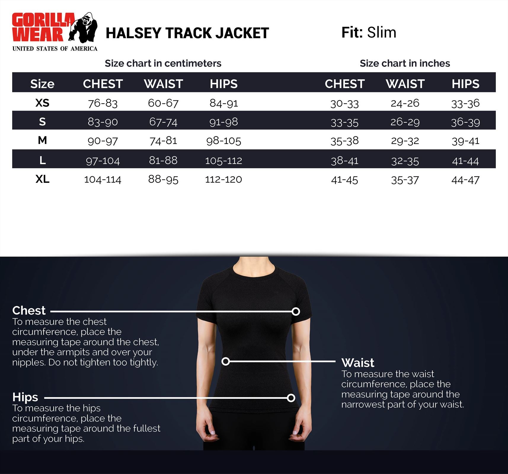 Gorilla Wear Halsey Trainingsjas - Zwart