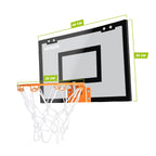 VirtuFit Pro Mini Basketbalbord met 2 Ballen en Pomp - Zwart
