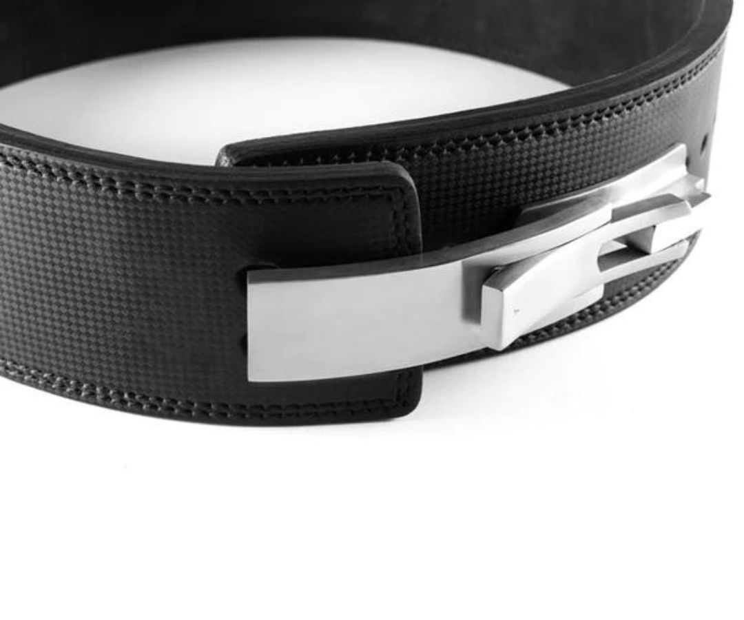 Reeva Halterriem - Carbon Leer Lifting Belt - Zwart