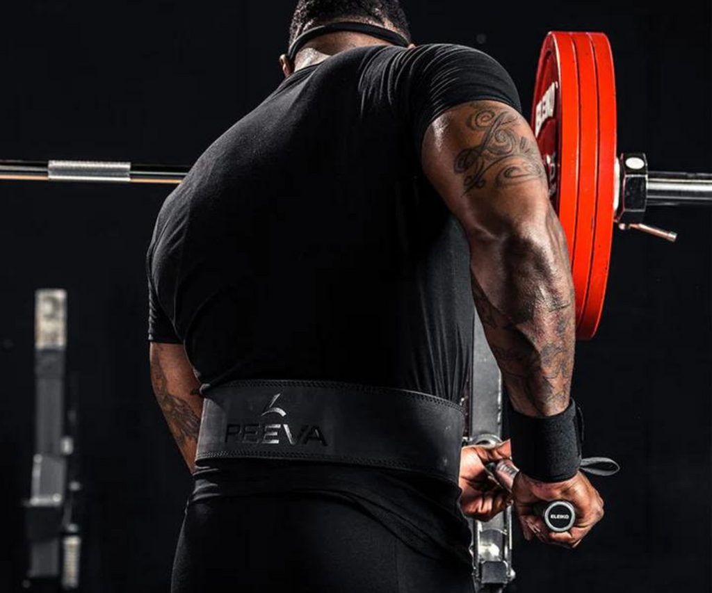 Reeva Halterriem - Nubik Leer Lifting Belt - Zwart