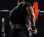 Reeva Halterriem - Nubik Leer Lifting Belt - Zwart