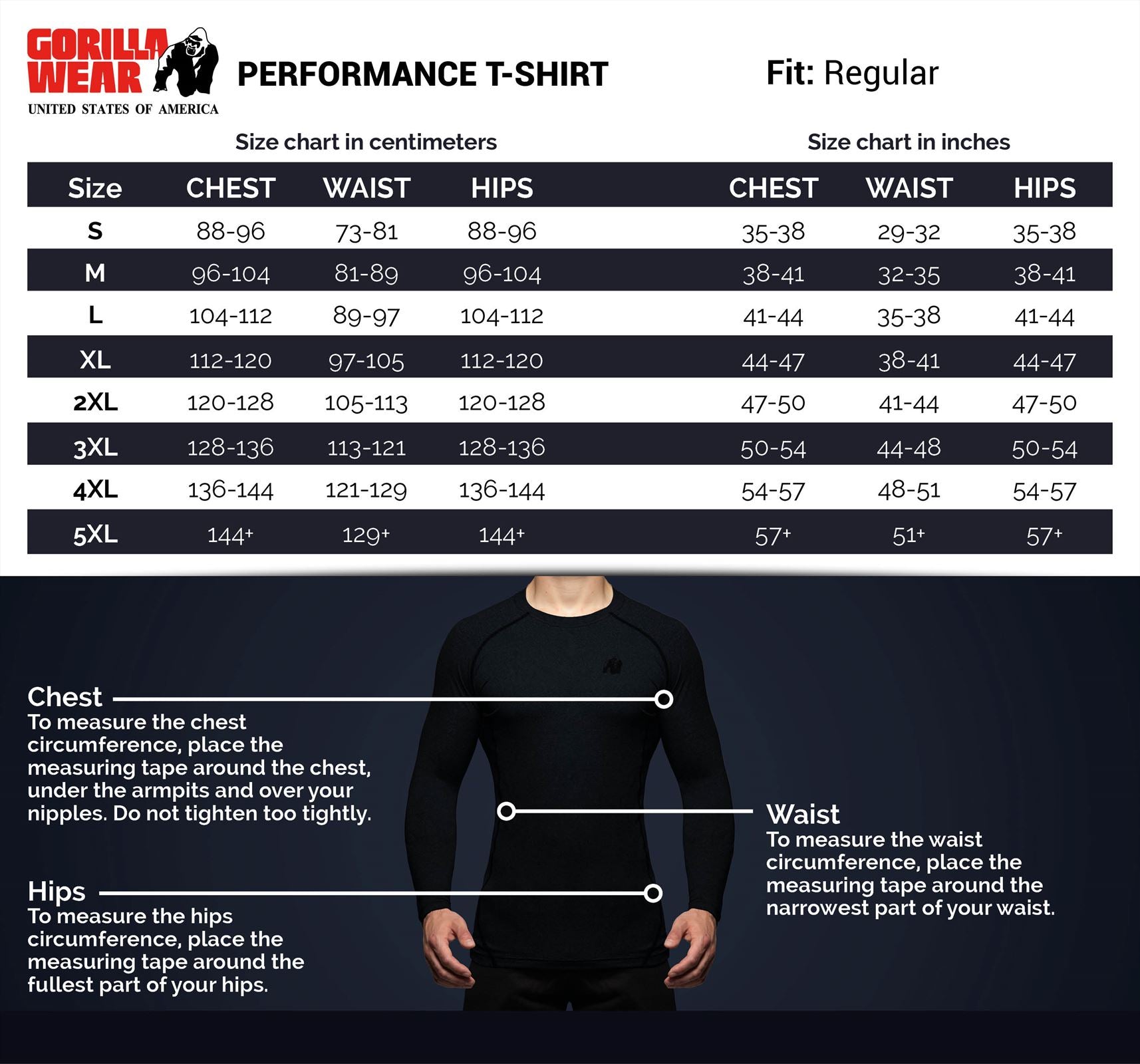 Gorilla Wear Performance T-Shirt - Grijs
