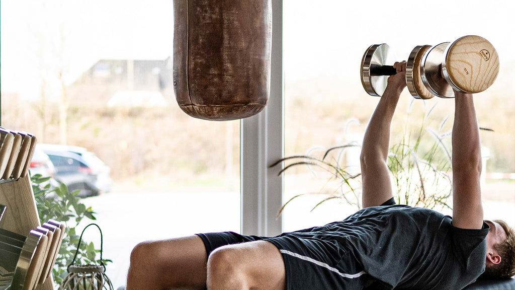 Nohrd Dumbbellset van 36 - Incl. Opbergrek - Walnoot