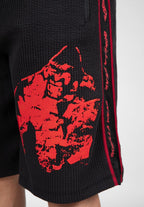 Gorilla Wear Buffalo Old School Workout Shorts - Zwart/Rood