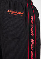 Gorilla Wear Buffalo Old School Workout Shorts - Zwart/Rood