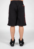 Gorilla Wear Buffalo Old School Workout Shorts - Zwart/Rood