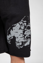 Gorilla Wear Buffalo Old School Workout Shorts - Zwart/Grijs