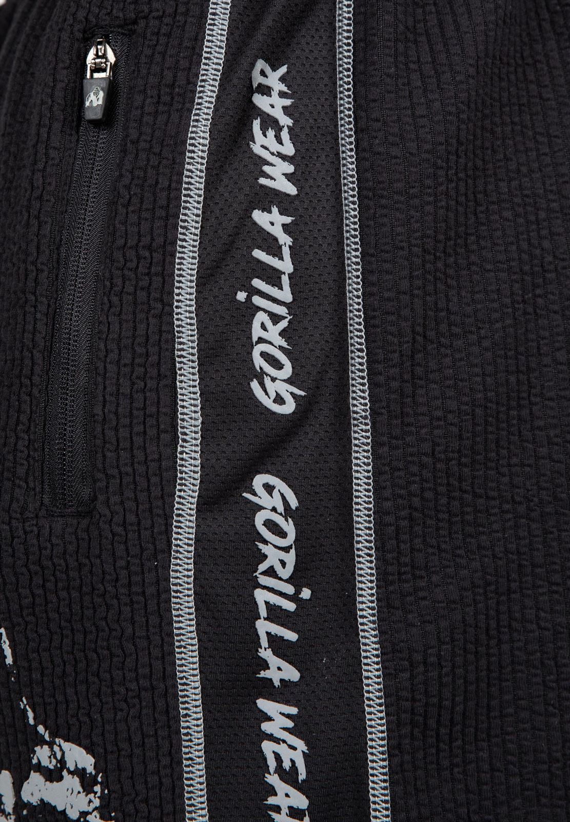 Gorilla Wear Buffalo Old School Workout Shorts - Zwart/Grijs