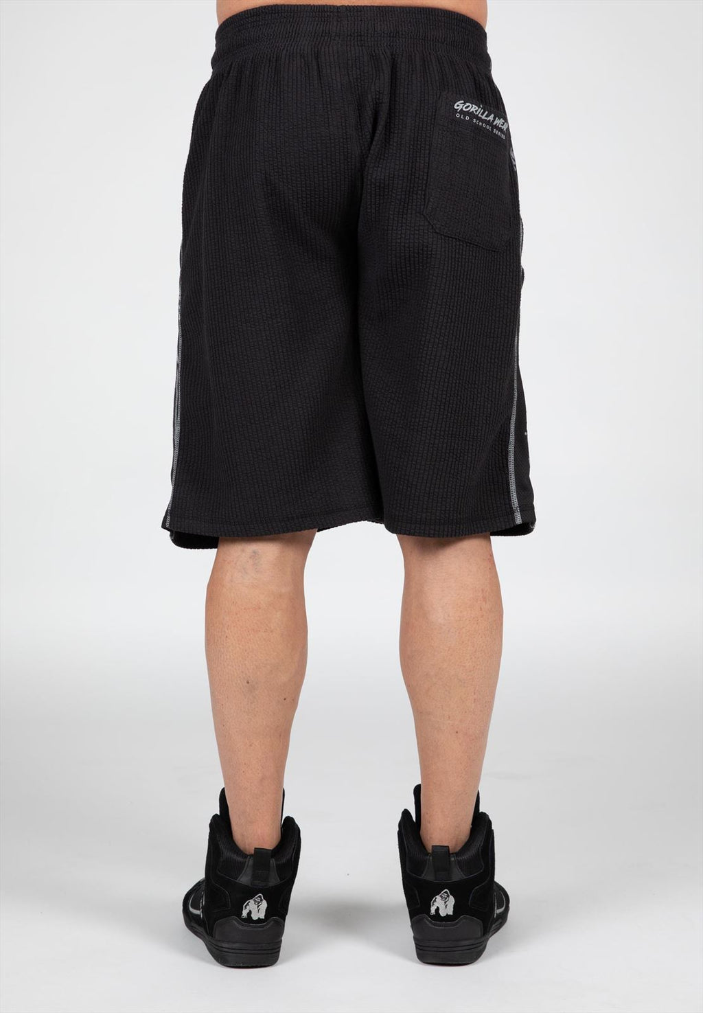 Gorilla Wear Buffalo Old School Workout Shorts - Zwart/Grijs