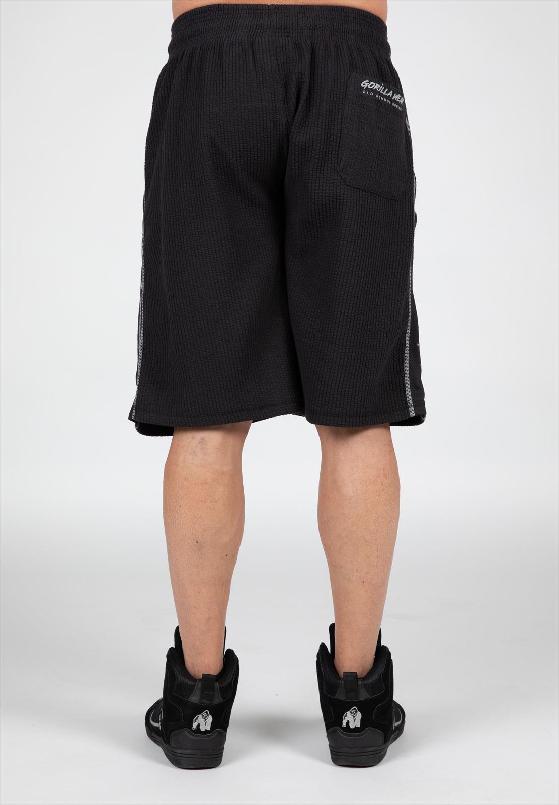 Gorilla Wear Buffalo Old School Workout Shorts - Zwart/Grijs