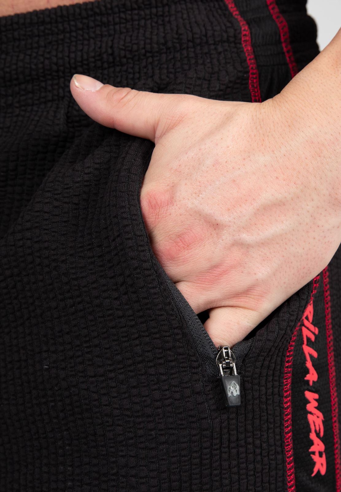 Gorilla Wear Buffalo Old School Trainingsbroek - Zwart/Rood