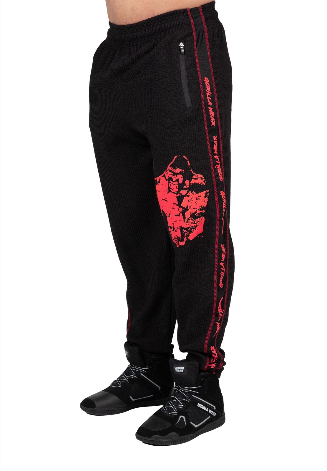 Gorilla Wear Buffalo Old School Trainingsbroek - Zwart/Rood