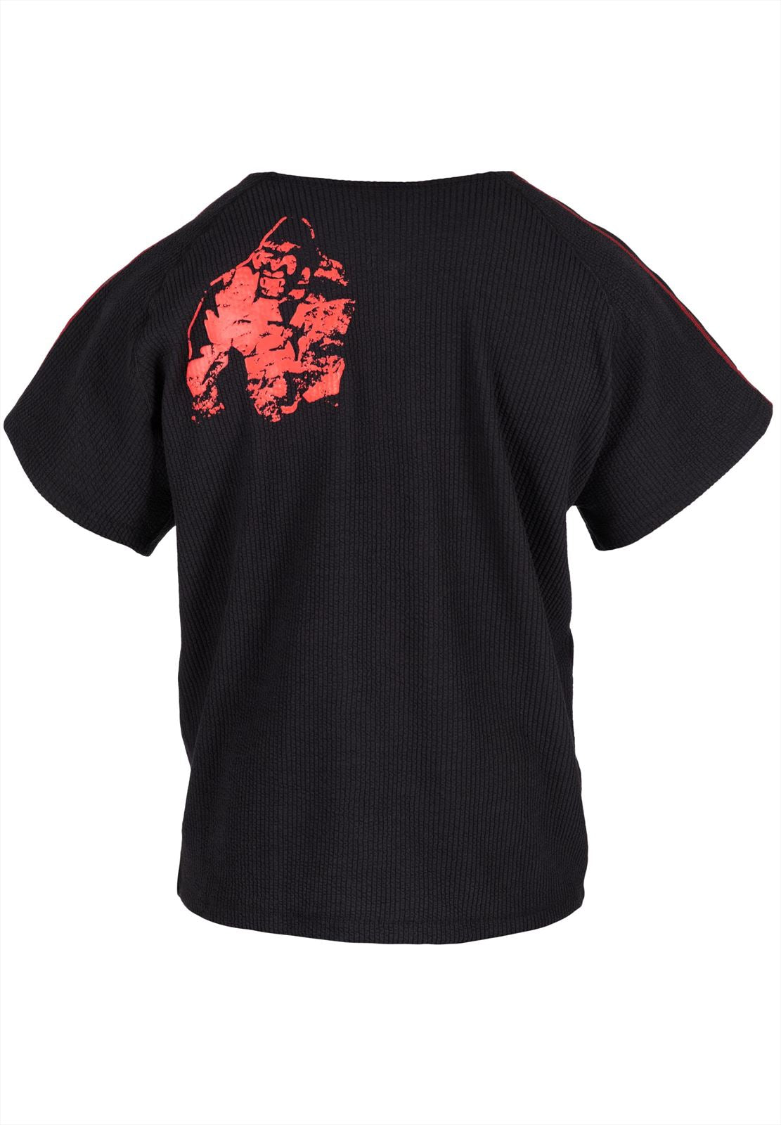 Gorilla Wear Buffalo Old School Workout T-Shirt - Zwart/Rood