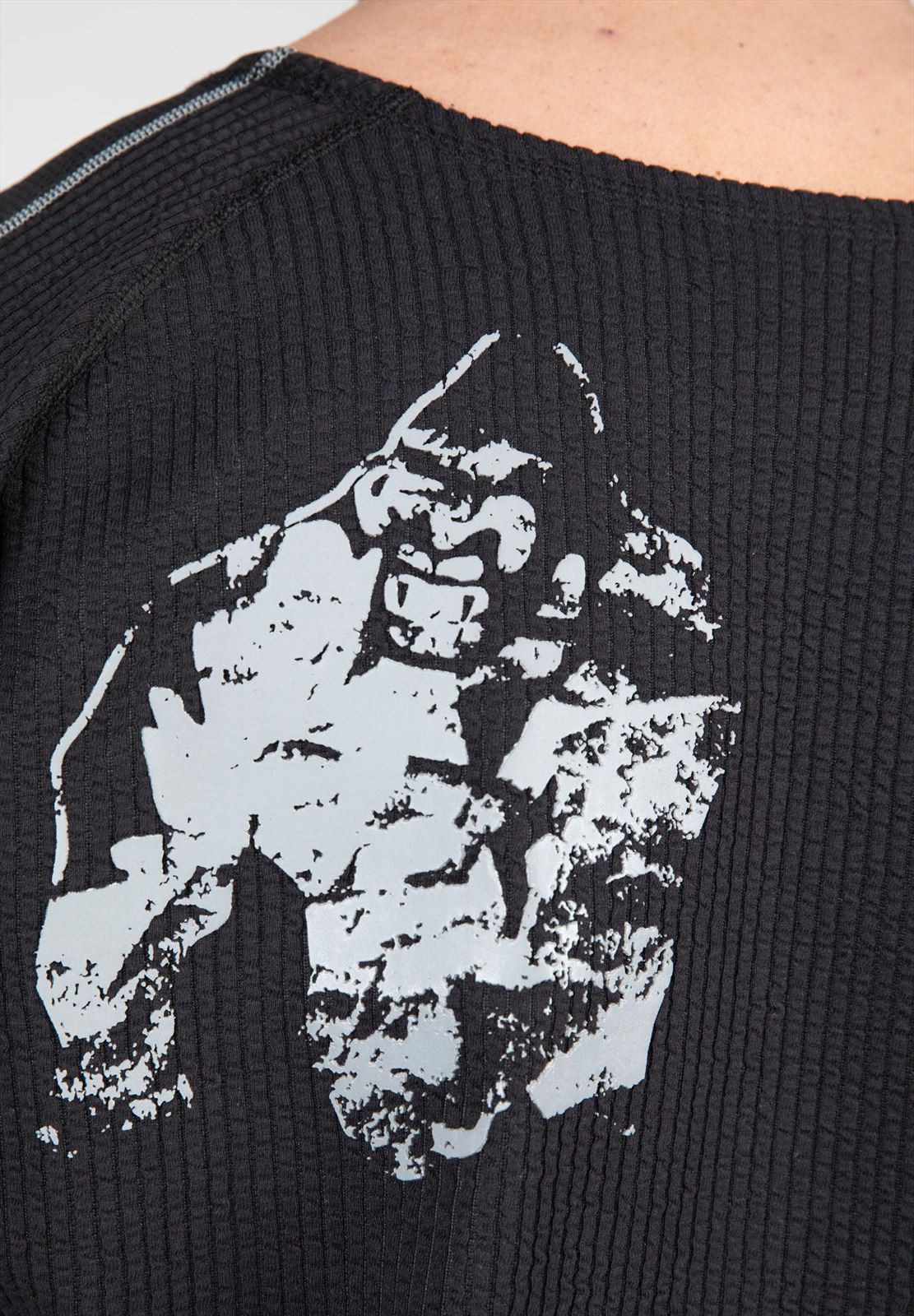 Gorilla Wear Buffalo Old School Workout T-Shirt - Zwart/Grijs