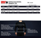 Gorilla Wear Buffalo Old School Workout T-Shirt - Zwart/Grijs