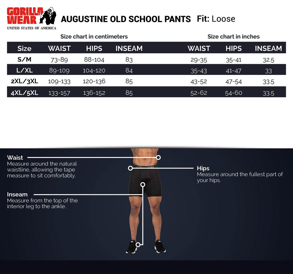 Gorilla Wear Augustine Old School Trainingsbroek - Zwart