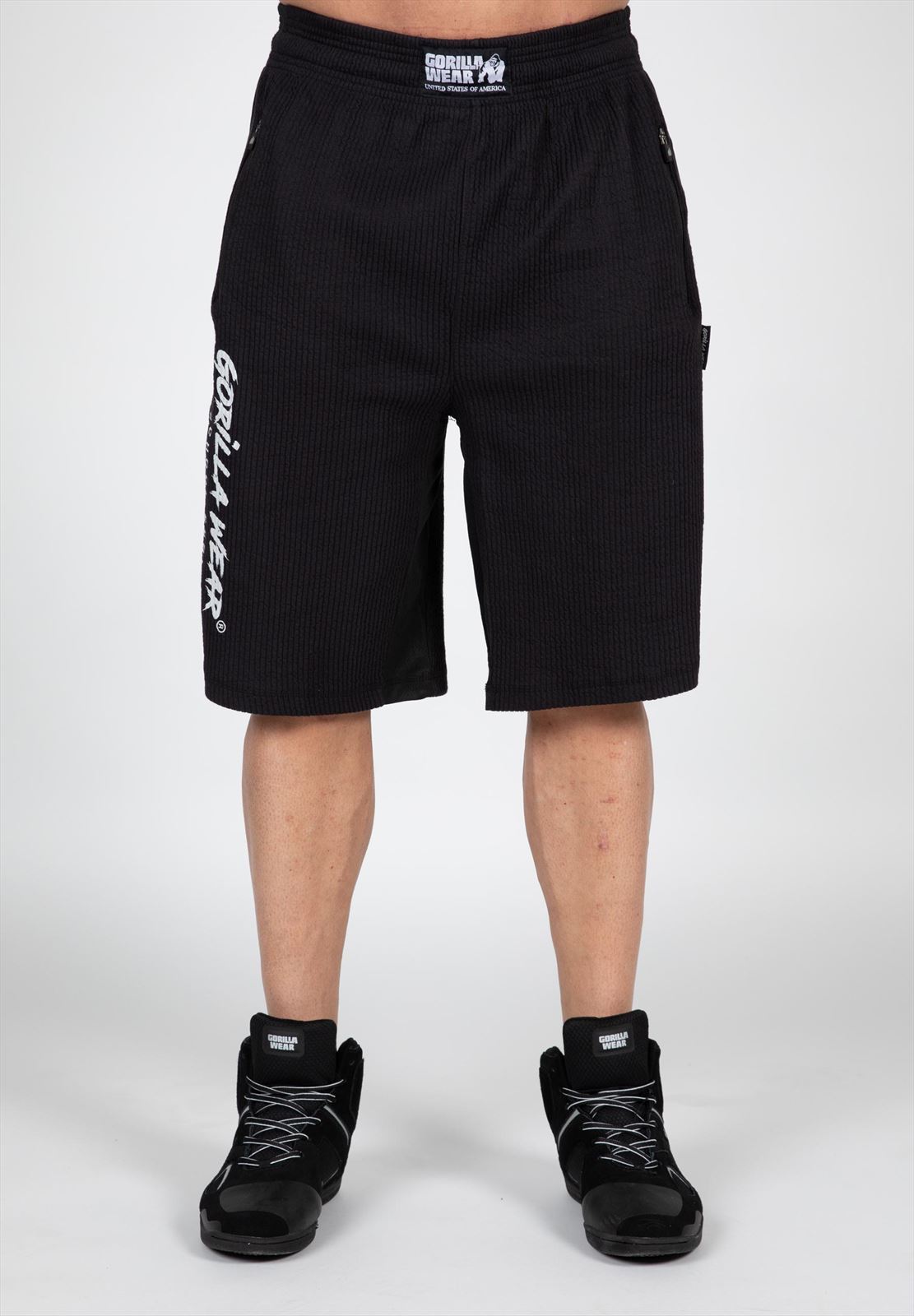 Gorilla Wear Augustine Old School Shorts - Zwart
