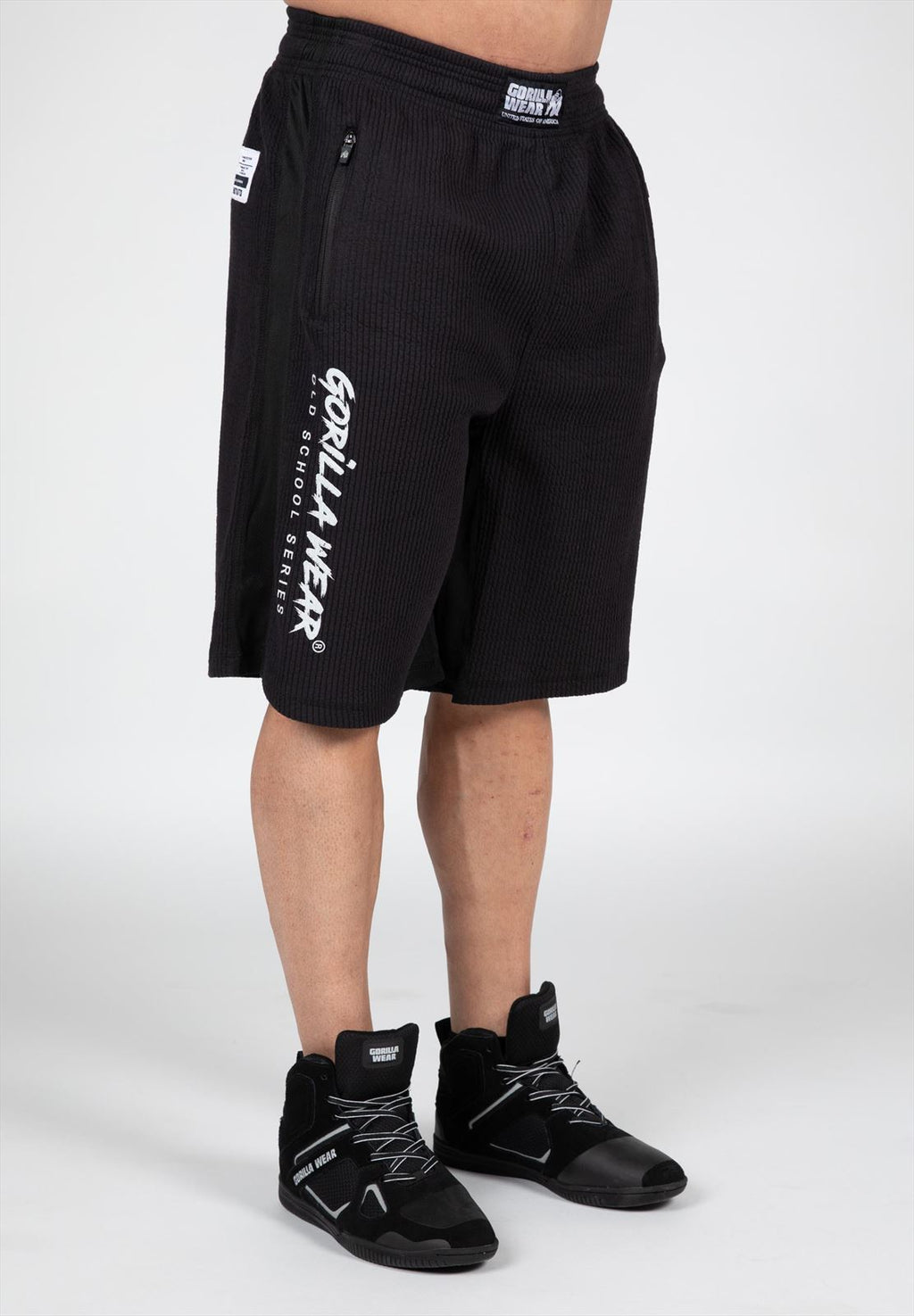 Gorilla Wear Augustine Old School Shorts - Zwart