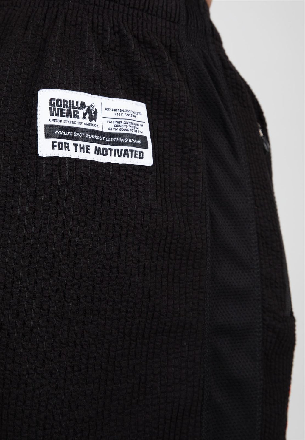 Gorilla Wear Augustine Old School Shorts - Zwart/Rood