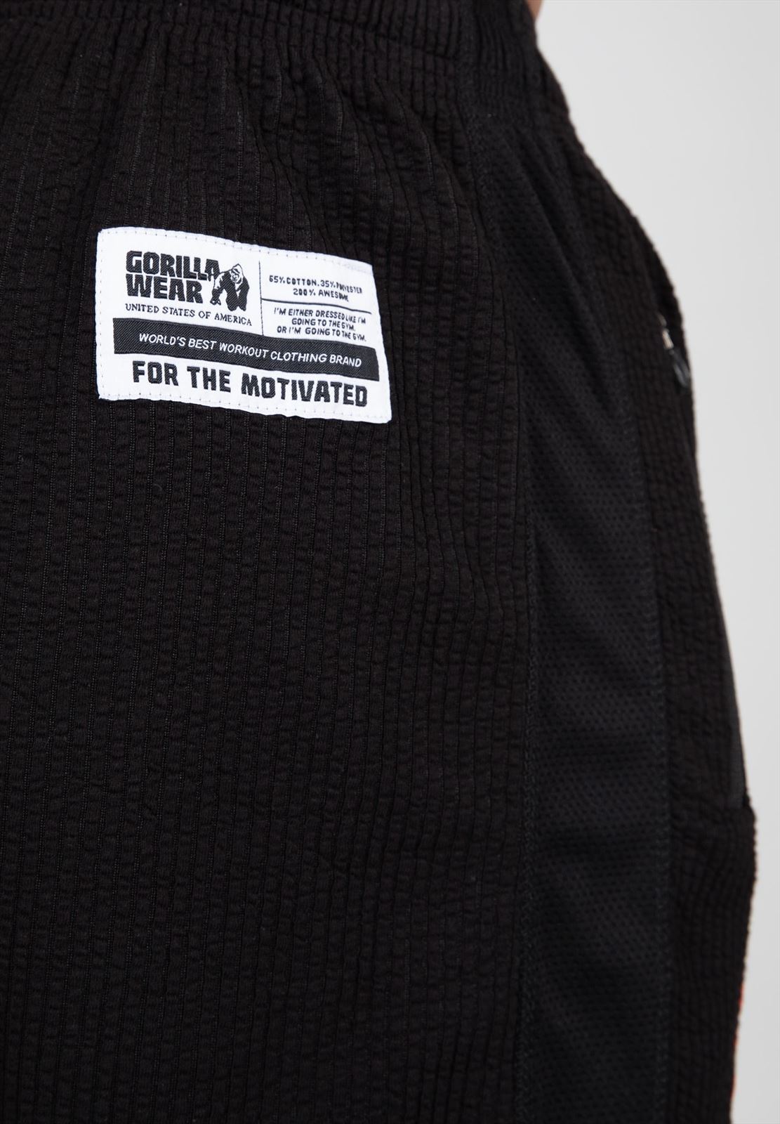 Gorilla Wear Augustine Old School Shorts - Zwart/Rood