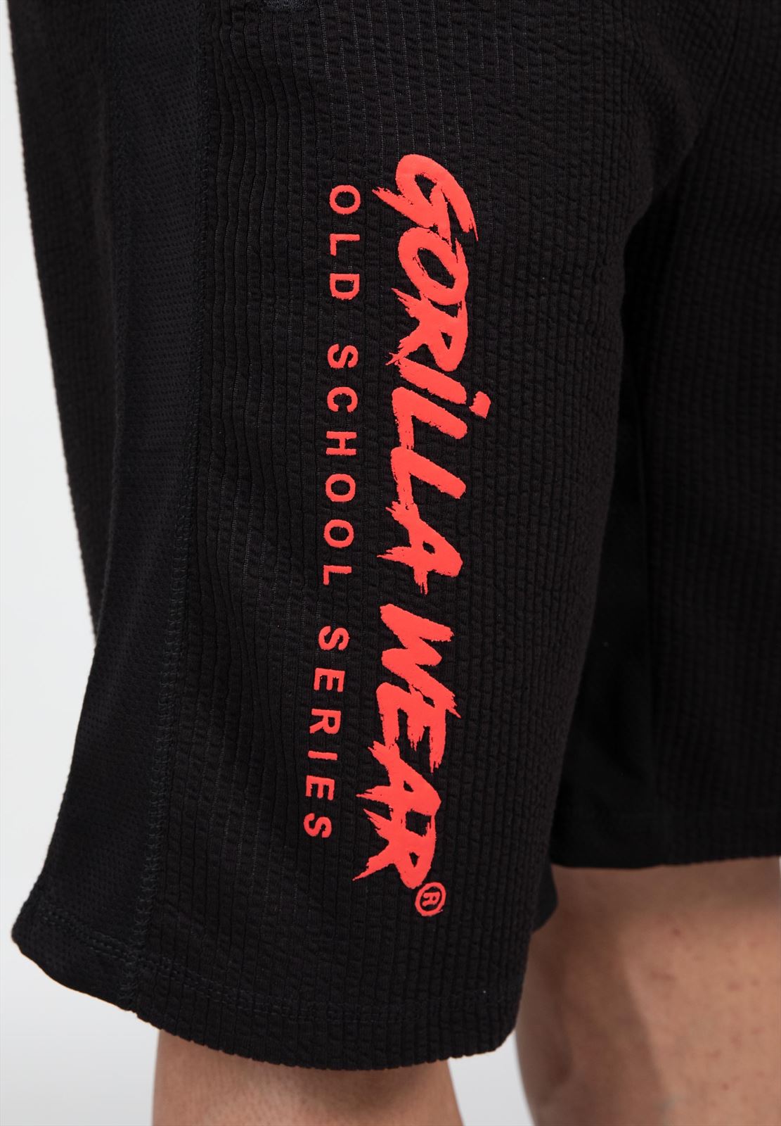 Gorilla Wear Augustine Old School Shorts - Zwart/Rood