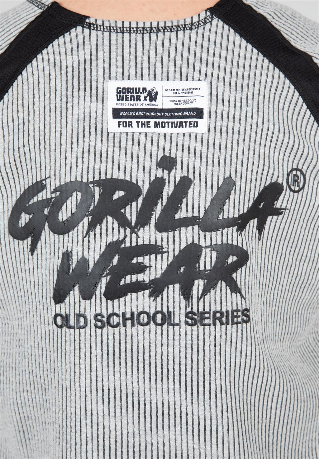 Gorilla Wear Augustine Old School Work Out Top - Grijs