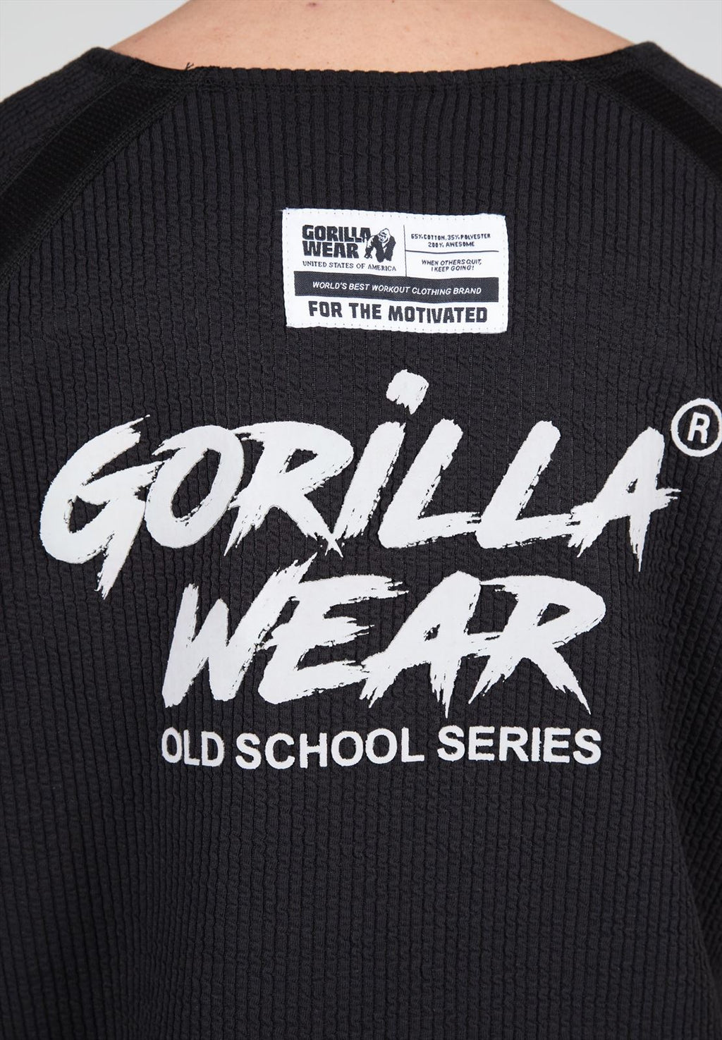 Gorilla Wear Augustine Old School Work Out Top - Zwart