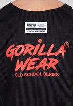 Gorilla Wear Augustine Old School Work out Top - Zwart/Rood