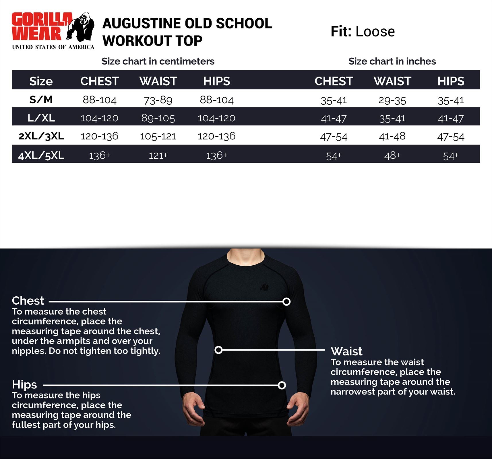 Gorilla Wear Augustine Old School Work out Top - Zwart/Rood