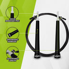 VirtuFit Speedrope - Springtouw - Verstelbaar - Zwart