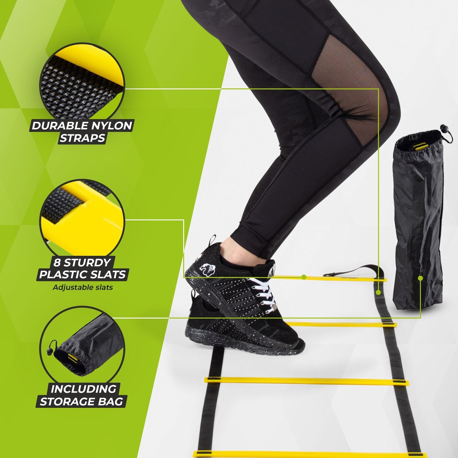 VirtuFit Speed Ladder - Loopladder - 4 Meter - met Tas