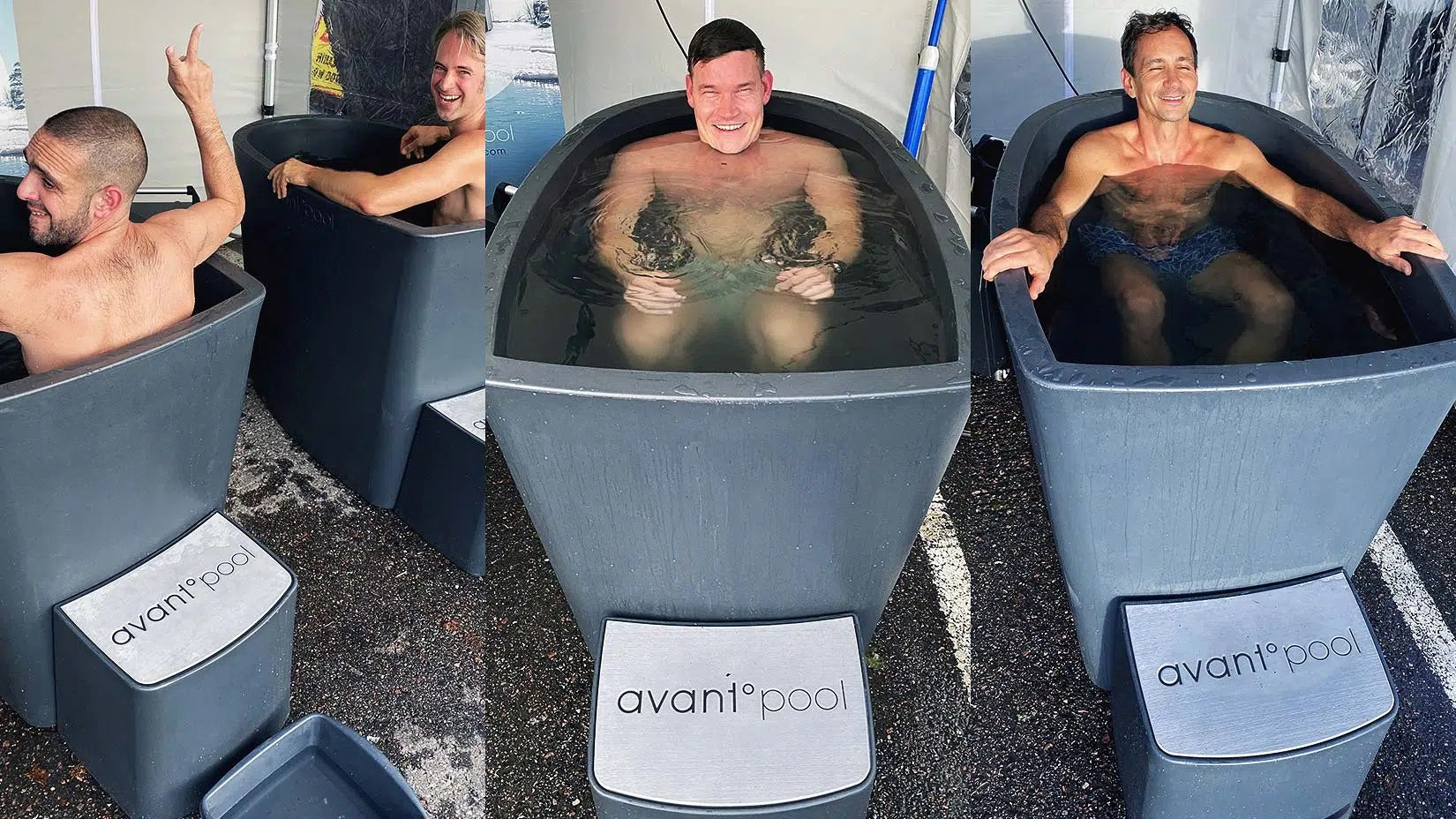 Avantopool IJsbad Hanki inclusief Externe Koel- en Verwarmingsunit - Zwart