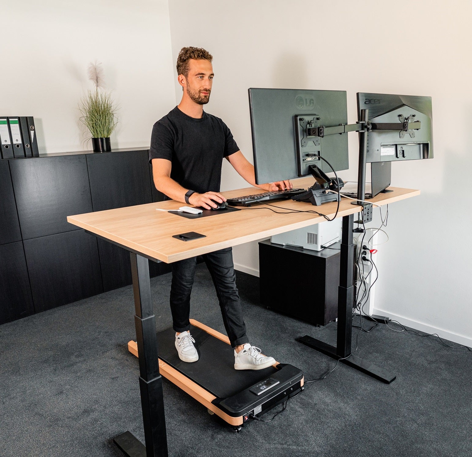 Kuipers Loopband K1 - Kantoor Walkingpad - Hout/Zwart