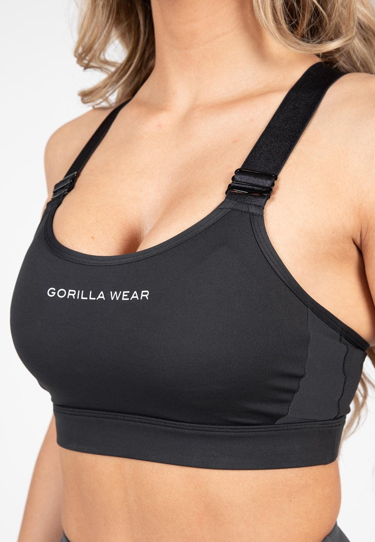 Gorilla Wear Monroe Sportbeha - Zwart