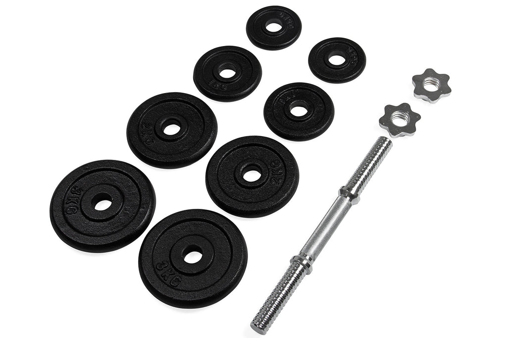VirtuFit Dumbbellset Pro - Verstelbare Halterset - Gietijzer - 2 x 15 kg