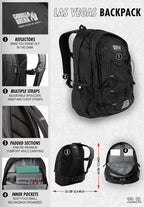 Gorilla Wear Las Vegas Backpack - Zwart