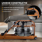 Fluid Rower Viking 3V Roeitrainer - Donker Eiken