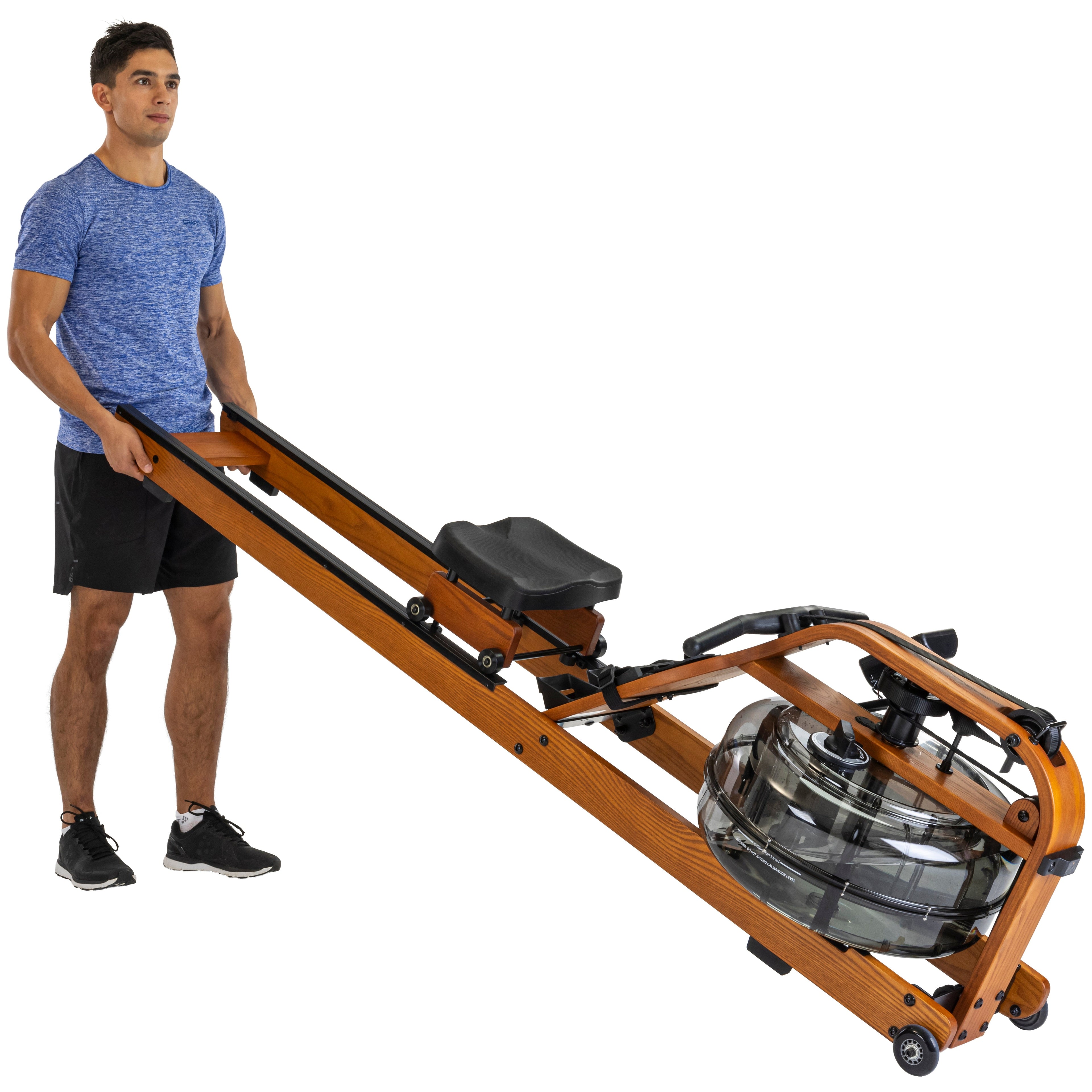 Fluid Rower Viking 3V Roeitrainer - Donker Eiken