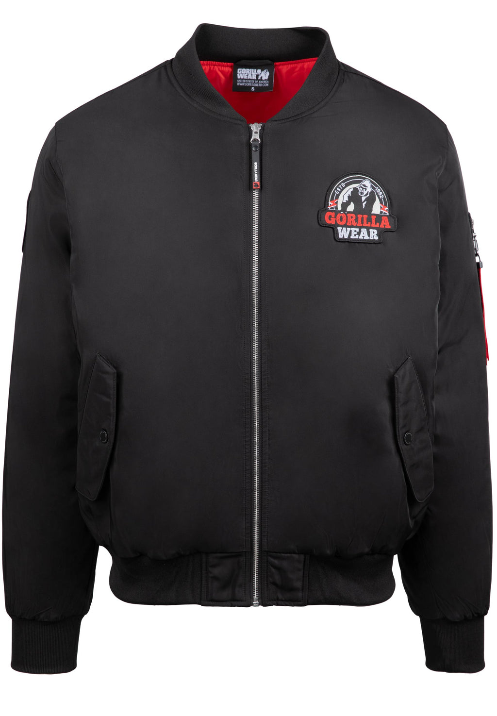 Gorilla Wear Covington Bomber Jacket - Zwart