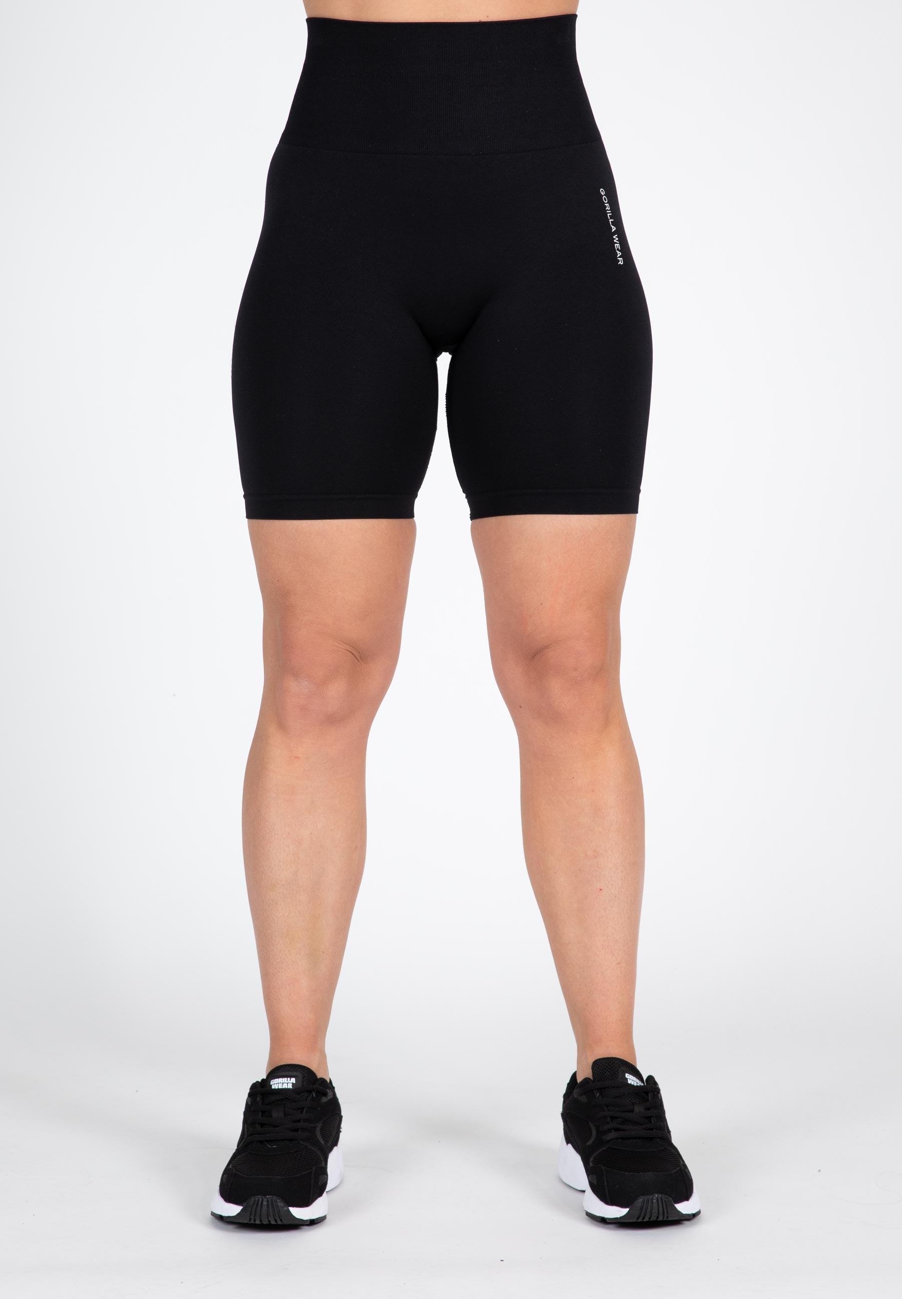 Gorilla Wear Quincy Seamless Cycling Shorts - Zwart
