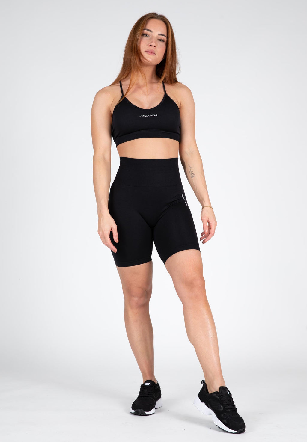 Gorilla Wear Quincy Seamless Cycling Shorts - Zwart