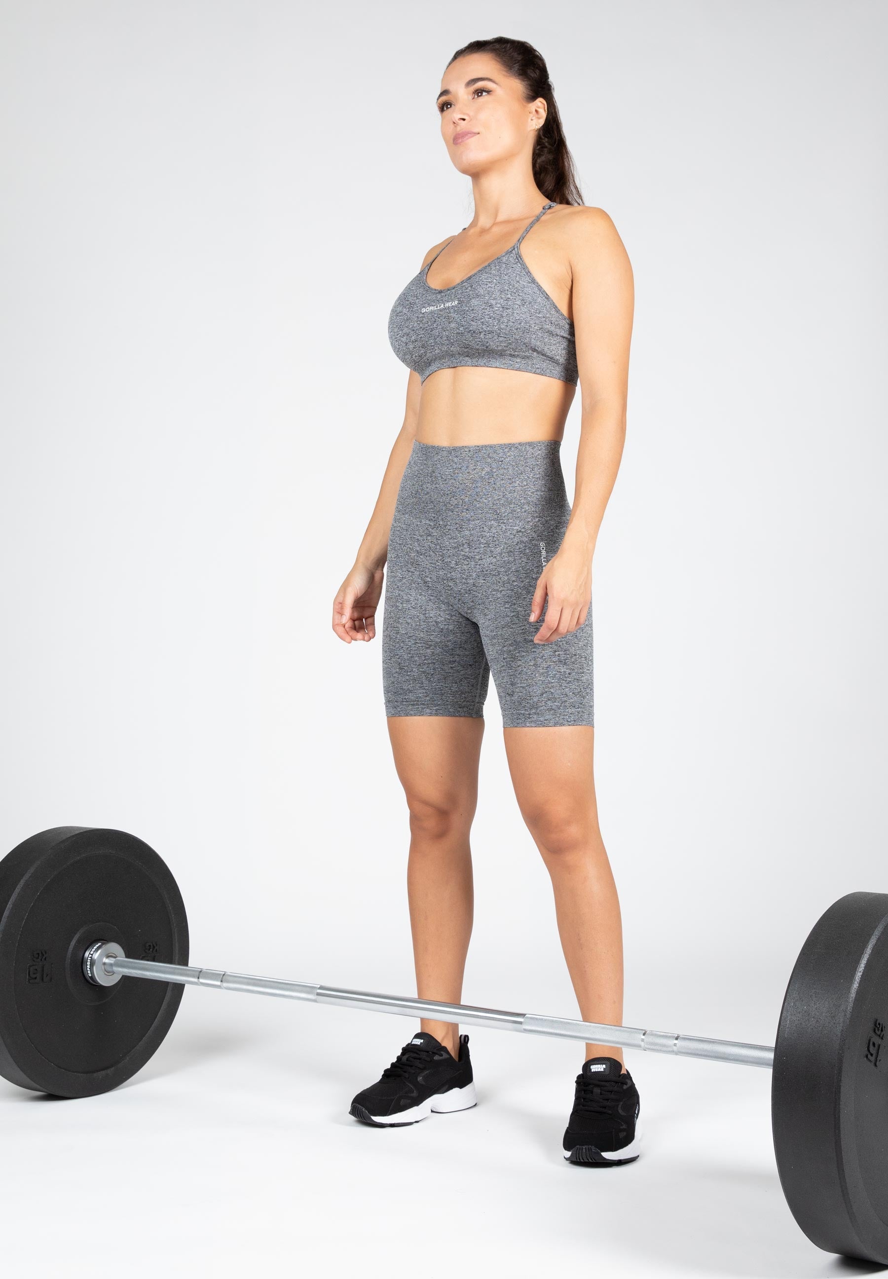 Gorilla Wear Quincy Seamless Cycling Shorts - Grijs