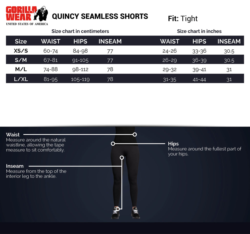 Gorilla Wear Quincy Seamless Shorts - Grijs