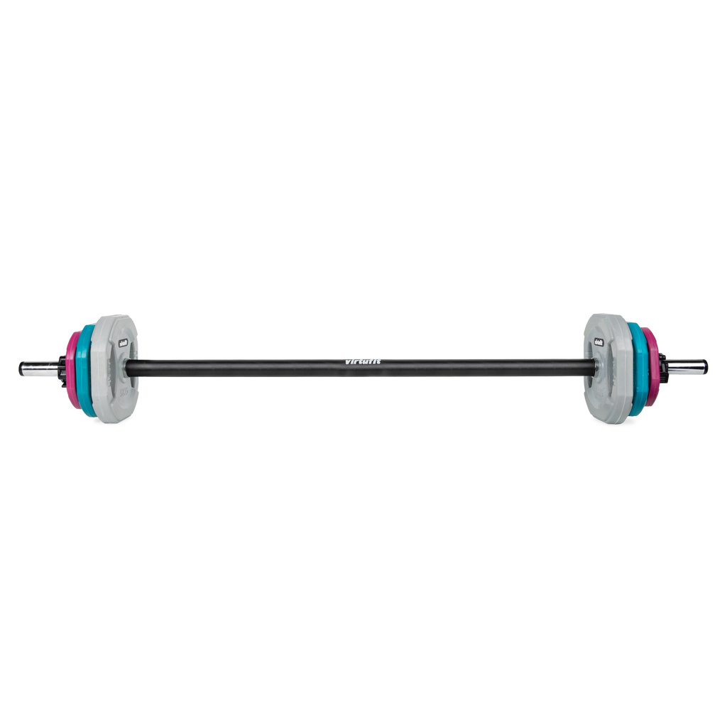 VirtuFit Aerobic Pump Set Pro Rubber - 20 kg - Gekleurd - Tweedekans