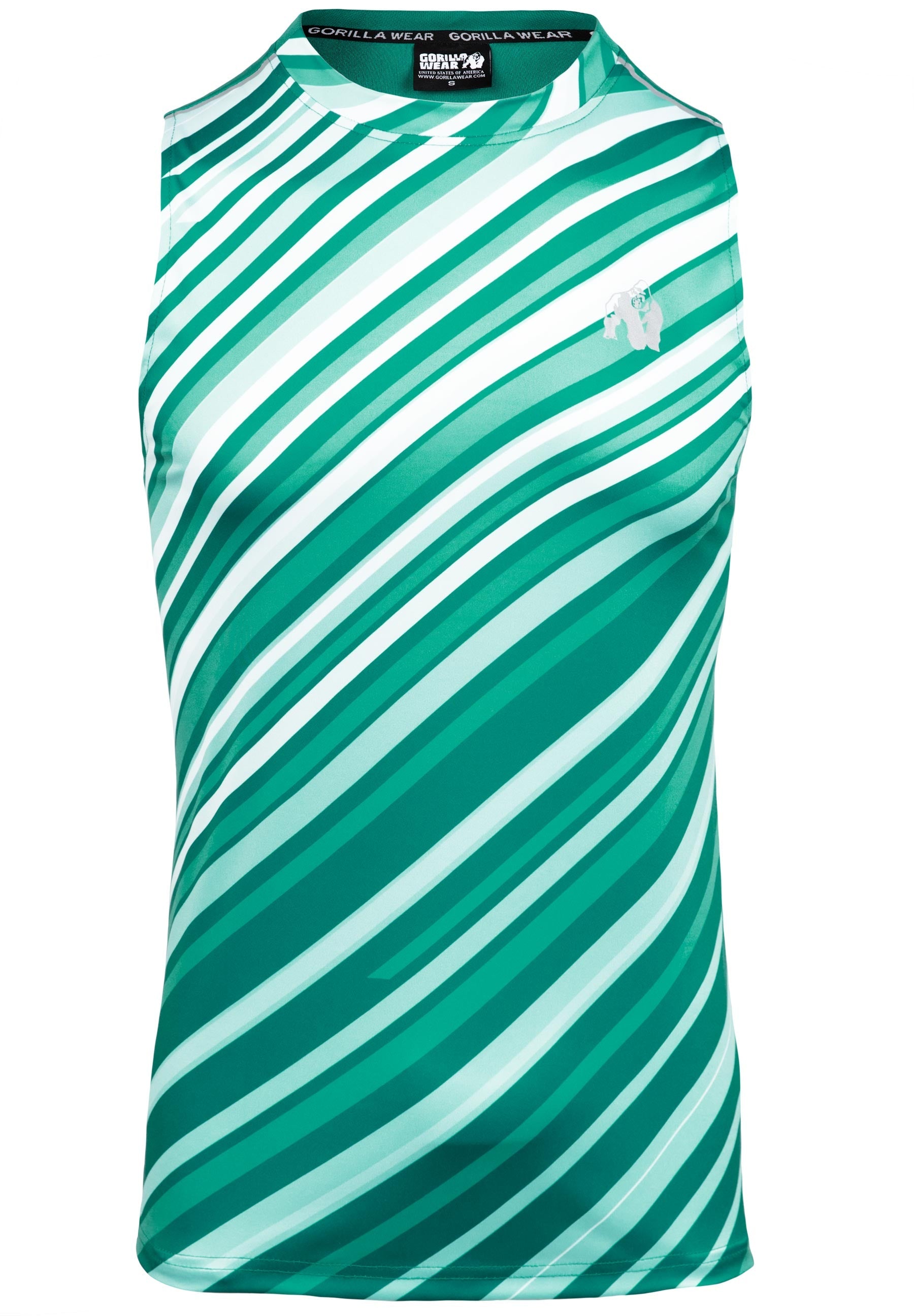 Gorilla Wear Easton Tank Top - Groen/Wit