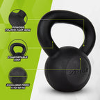 VirtuFit Kettlebell Pro - Kettle Bell - Gietijzer - 4 kg